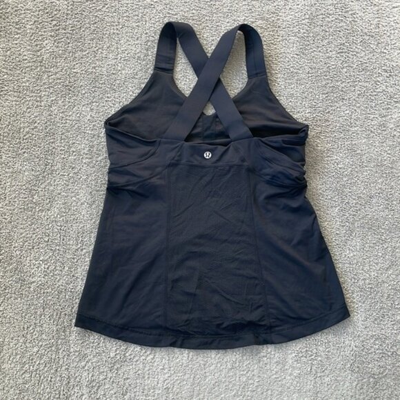 EC Lululemon Black Push Your Limits Tank - Size 10 - Picture 2 of 4